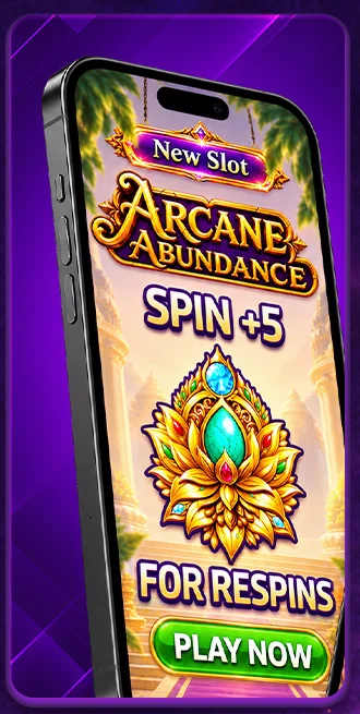 Full-screen mobile promo: Spin +5 for respins