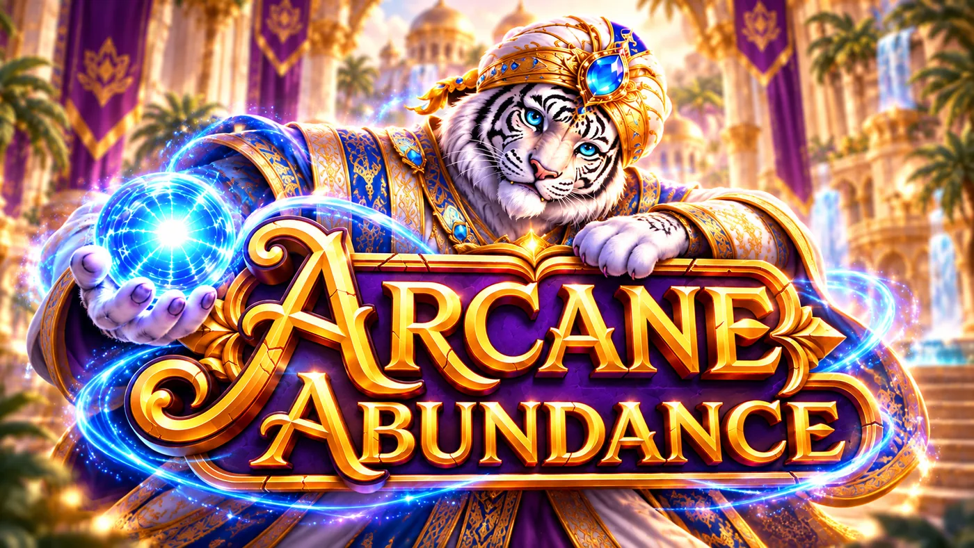 Arcane Abundance slot key art