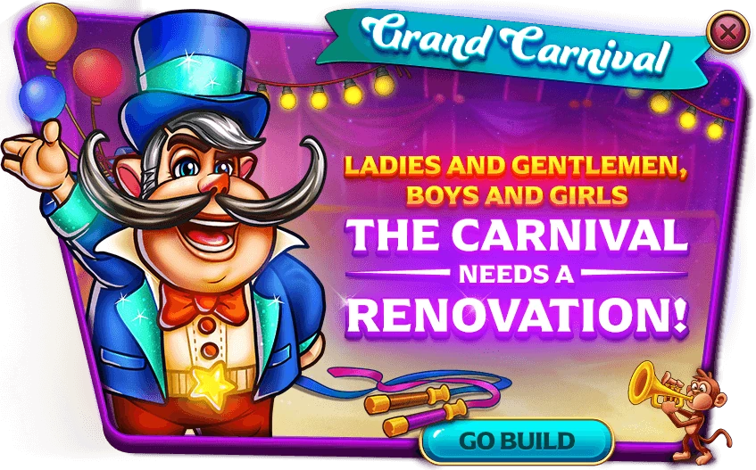 Grand Carnival popup: the carnival needs a renovation