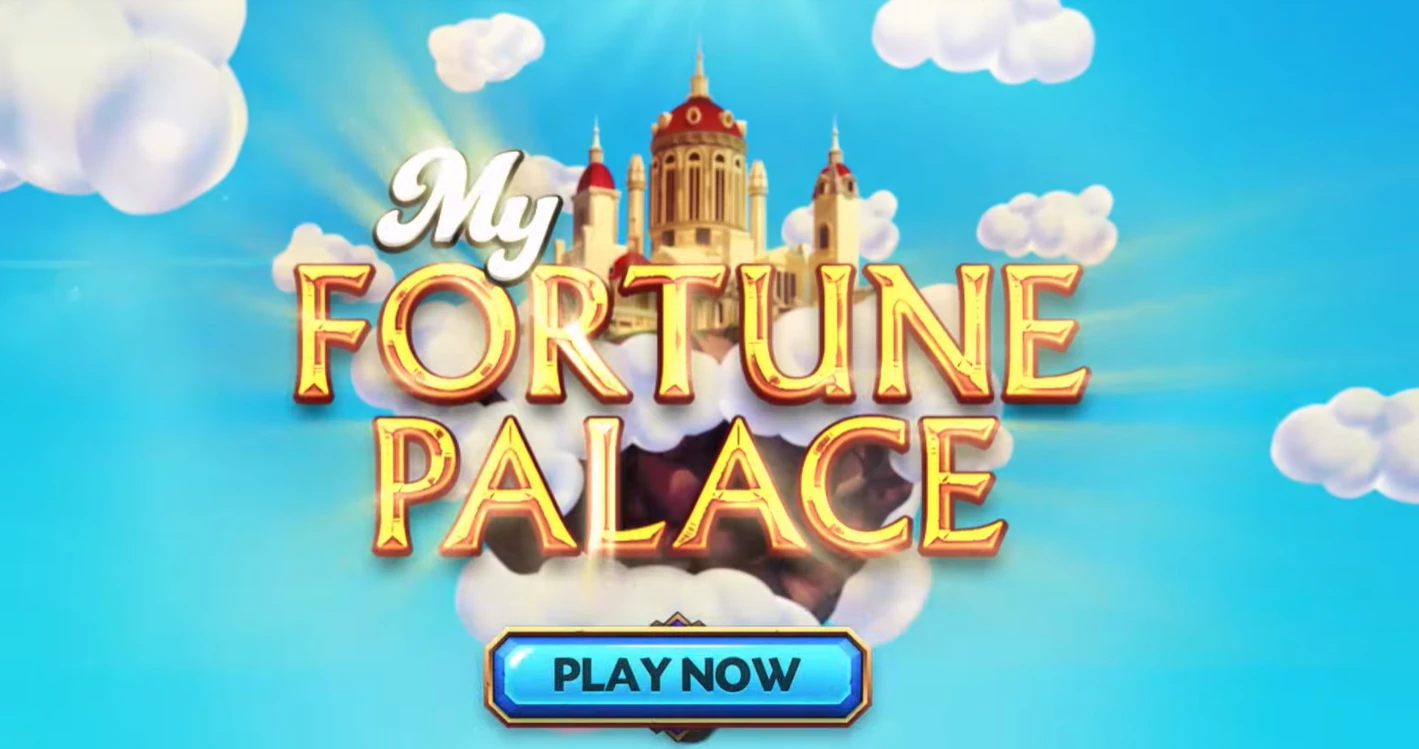 The previous My Fortune Palace launch design, with the palace on a cloud