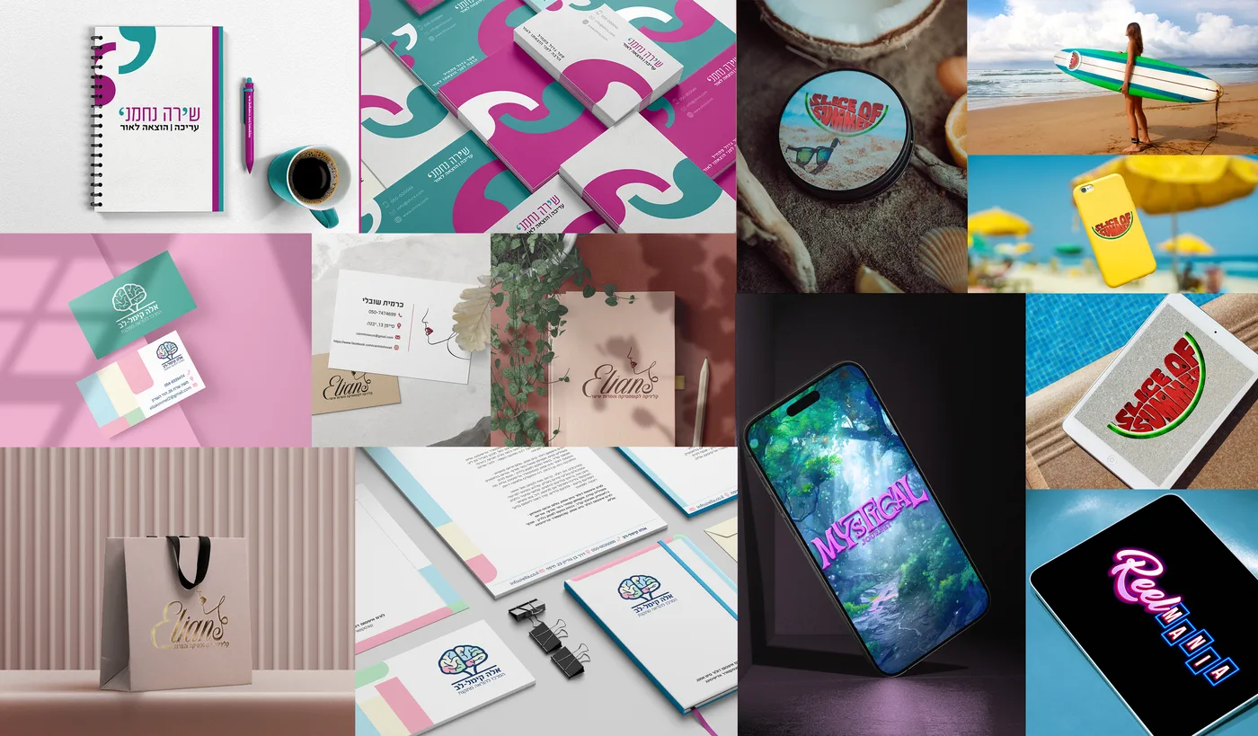A collage of logos and brand identities